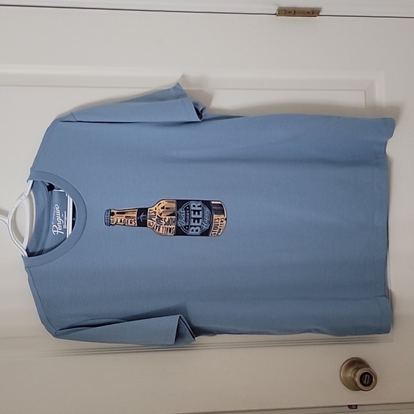 Original Penguin Size M "Don't Worry BEER Happy" Blue T-Shirt NEW with Tag - Picture 1 of 9